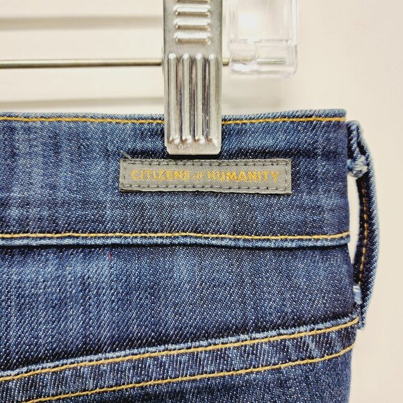 Citizens Of Humanity Womens Bootcut Jeans Mid Rise Size 27 Blue Denim - Picture 12 of 14